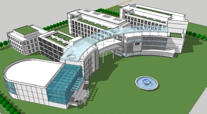 Render of a Hospital Structure
