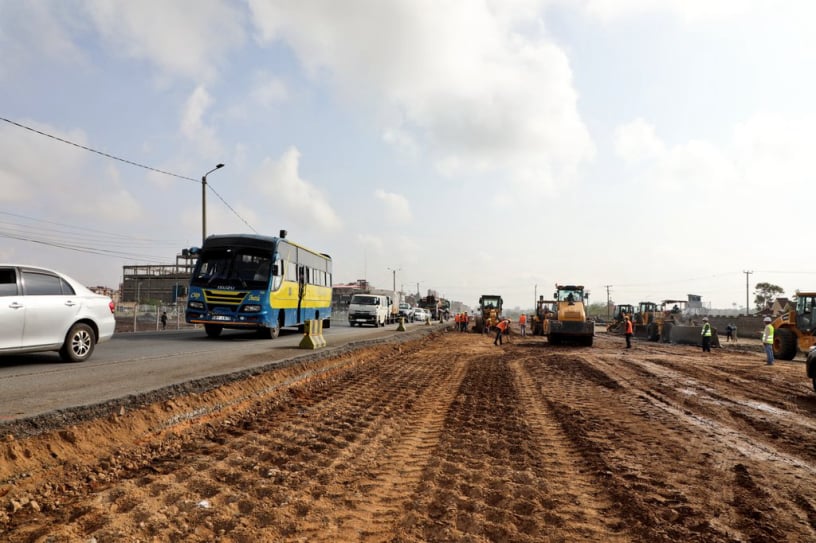 Highway under construction