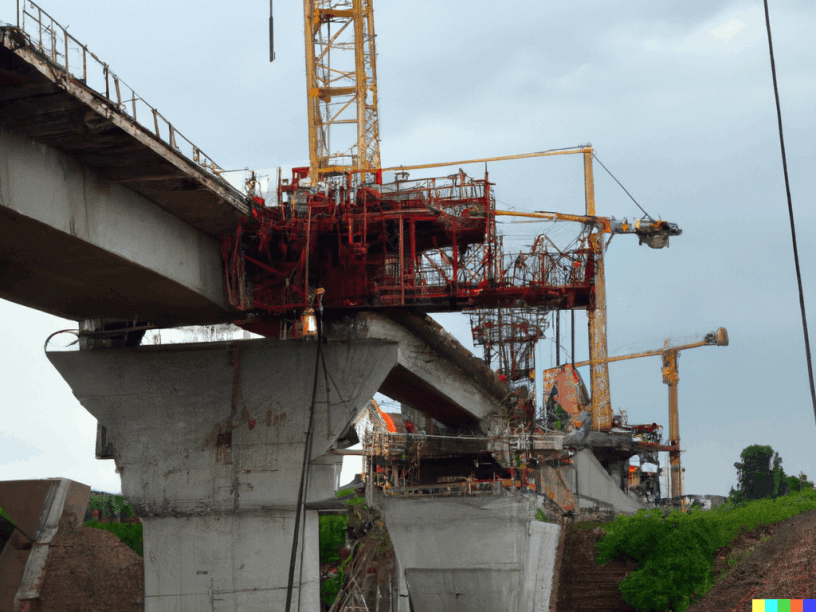 Bridge under construction